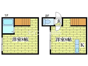 AMS清田2-1B棟の物件間取画像